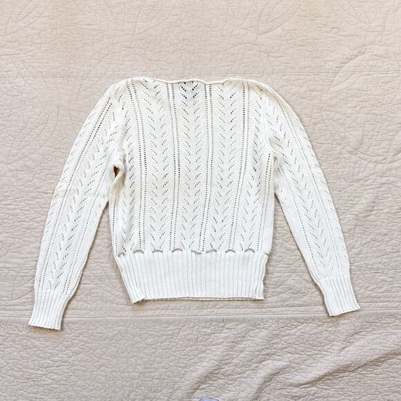 Vintage New York & Co Lace Knit Sweater Womens Small - Picture 4 of 6